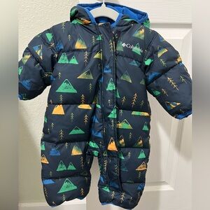 Columbia Blue Fleece Snowsuit
